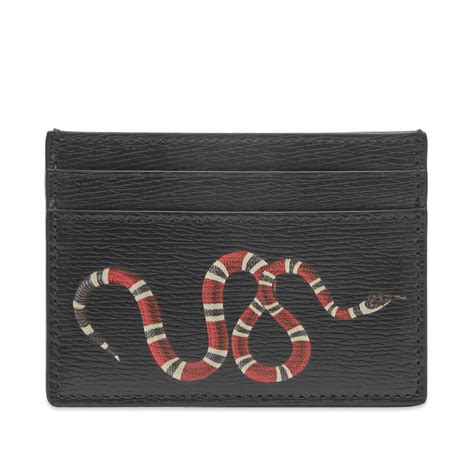 gucci cardholder snake black surpem